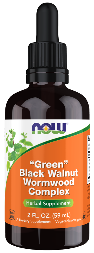 Now Foods Fresh Green Black Walnut Wormwood Complex, 2-Ounce