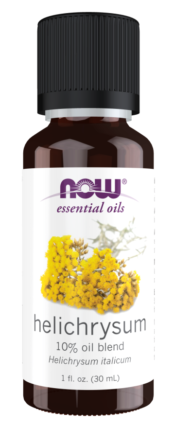 NOW Essential Oils, Helichrysum Oil Blend, Soothing Aromatherapy Scent, Steam Distilled, 100% Pure, Vegan, Child Resistant Cap, 1-Ounce