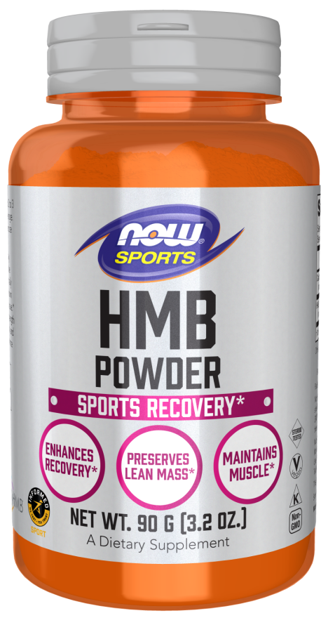 NOW Sports Nutrition, HMB (β-Hydroxy β-Methylbutyrate)Powder, Sports Recovery*, 90 Grams