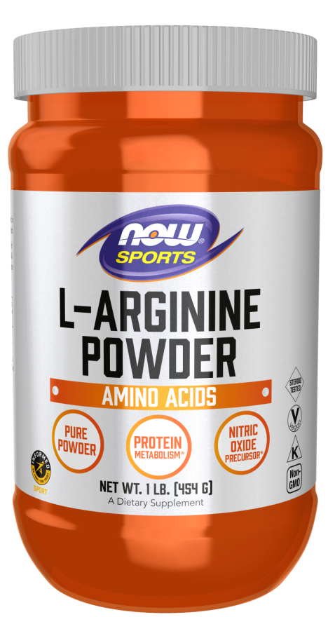 NOW Sports Nutrition, L-Arginine Powder, Nitric Oxide Precursor, Amino Acids, 1-Pound