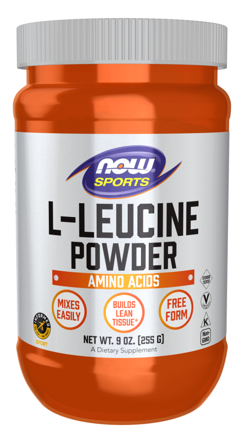 NOW Sports Nutrition, L-Leucine Powder, Builds Lean Tissue*, Amino Acids, 9-Ounce