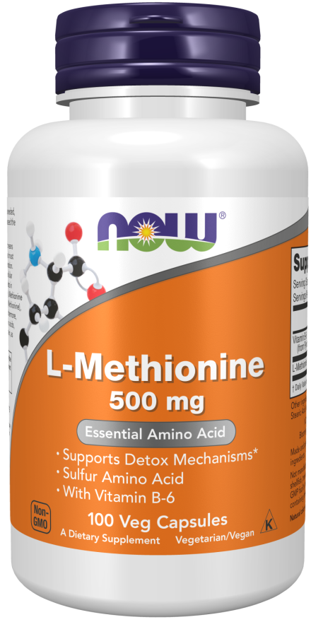 NOW Foods L-Methionine 500 mg 100 Caps