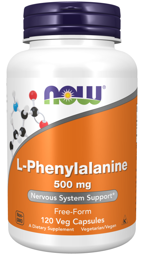 Now Foods, Nervous System Support, L-Phenylalanine 500mg 120 Capsules