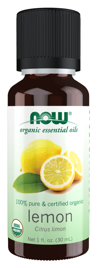 NOW Foods Organic Essential Oils Lemon - 1 fl oz