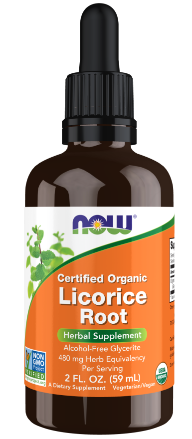 NOW Supplements, Certified Organic Licorice Root 2 fl. oz