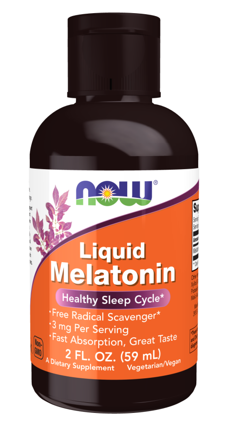 NOW Supplements, Liquid Melatonin, 3 mg Per Serving, Fast Absorbtion and Great Taste, 2-Ounces