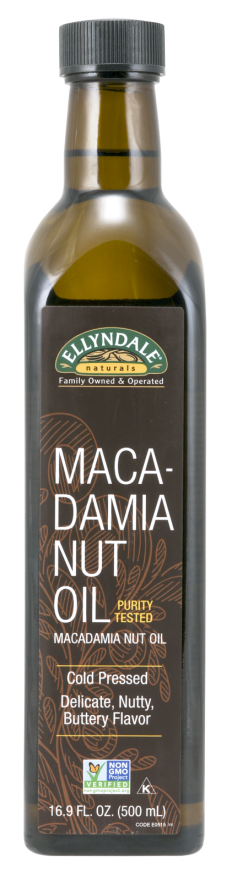 NOW Foods, Macadamina Nut Cooking Oil in Glass Bottle, Purity Tested, Cold Pressed, Delicate Nutty, Buttery Flavor, 16.9-Ounce