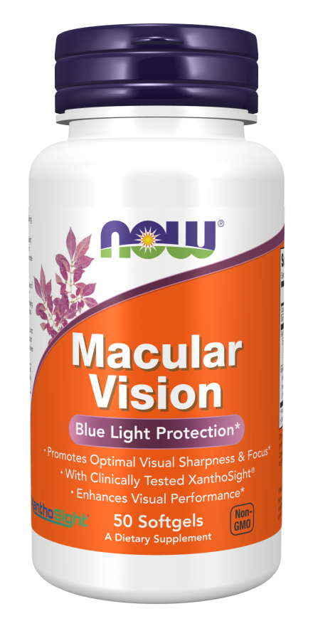 NOW Supplements, Macular Vision Softgel, Eye Health, Eye Support, 50 Softgels