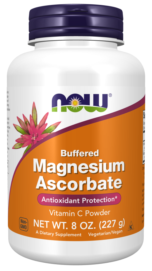 NOW Supplements, Magnesium Ascorbate Powder, Buffered, Antioxidant Protection*, 8-Ounce