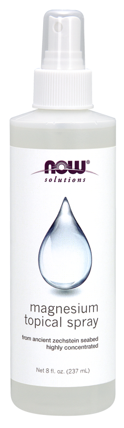 NOW Solutions, Magnesium Topical Spray, from the Ancient Zechstein Seabed, Highly Concentrated, 8 Fl Oz (Pack of 1)