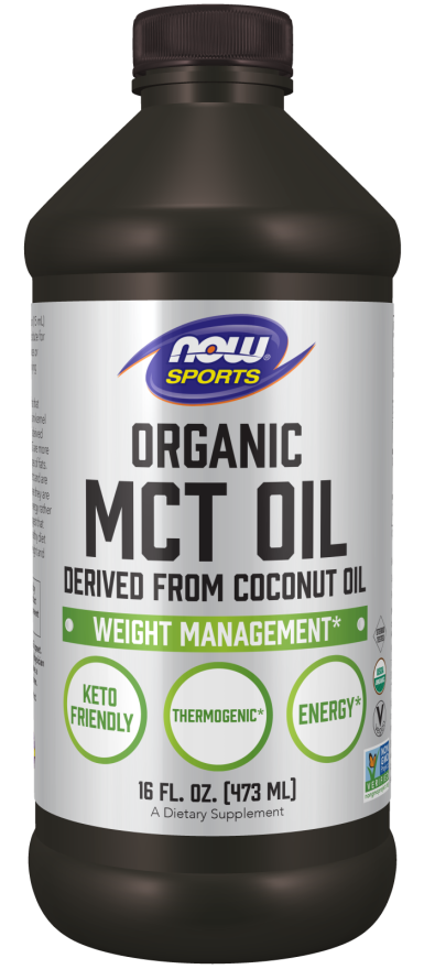 NOW Sports, Organic MCT Oil, 16 fl oz (473 ml), Foods