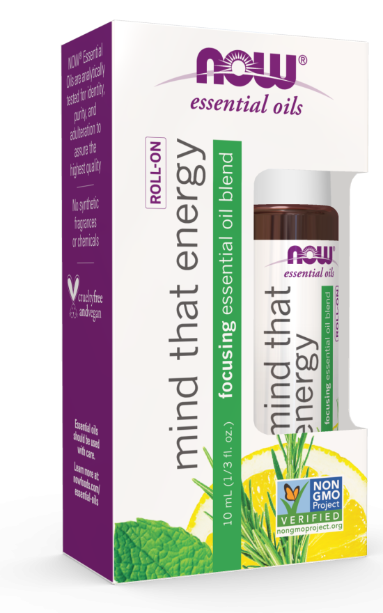 Now Foods Mind That Energy Blend Roll-On 10mL