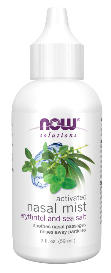 NOW Solutions, Activated Nasal Mist, Soothes Nasal Passages with Erythritol and Sea Salt, 2-Ounce