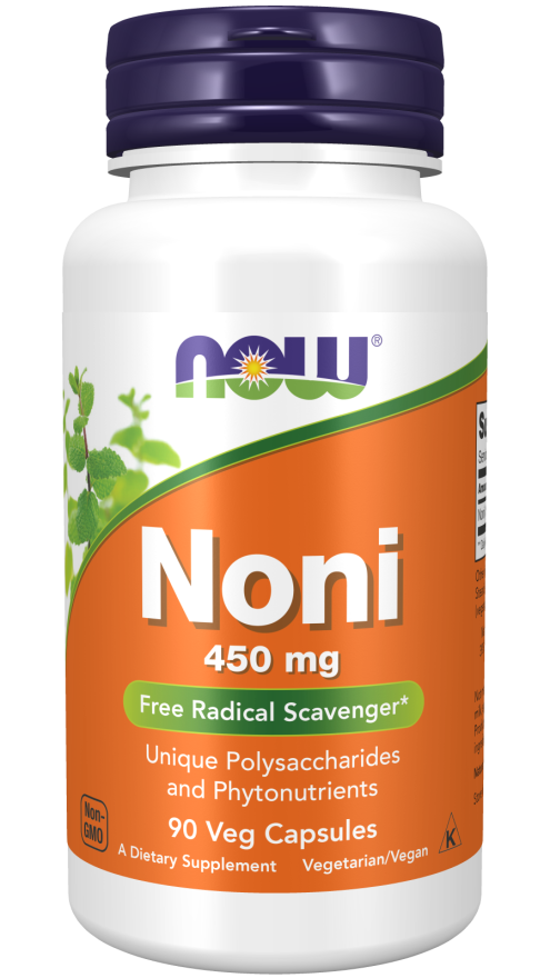 NOW Supplements, Noni (Morinda citrifolia) 450 mg, Free Radical Scavenger*, 90 Veg Capsules