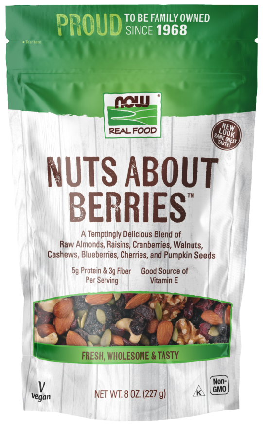 NOW Foods, Real Food, Nuts About Berries, 8 oz (227 g)