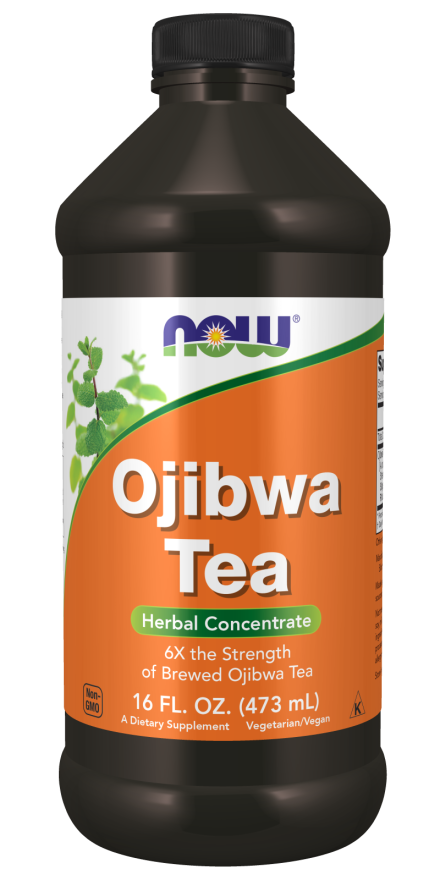 NOW Supplements, Ojibwa Tea Concentrate, 6x the strength of brewed Ojibwa Tea, Herbal Concentrate, 16-Ounce