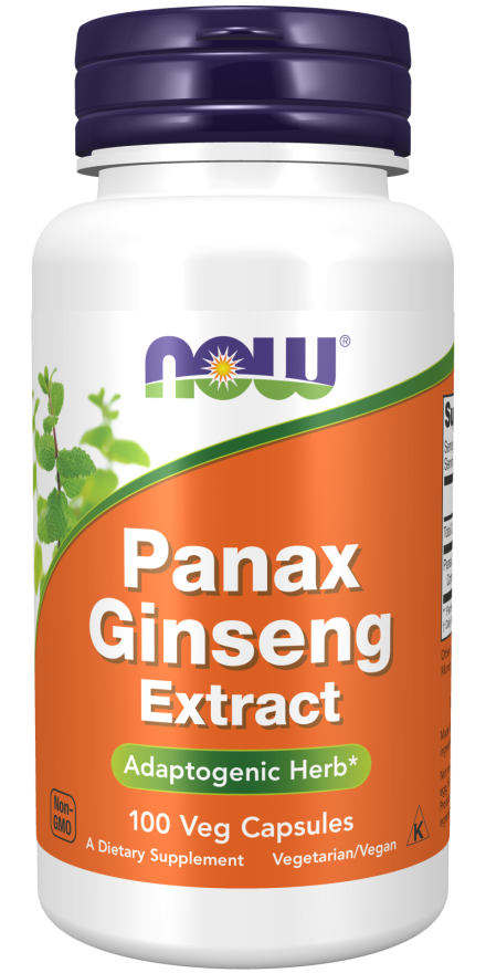 NOW Supplements, Panax Ginseng (Root) 500 mg, Adaptogenic Herb*, 100 Veg Capsules