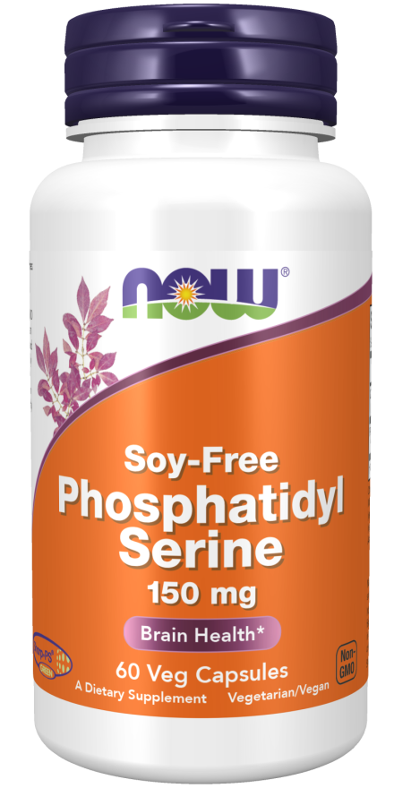 NOW Supplements, Soy-Free Phosphatidyl Serine (150mg), Brain Health*, 60 Veg Capsules