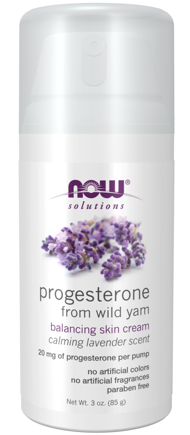 Now Foods, Natural Progesterone, Liposomal Skin Cream, Calming Lavender, 3 oz (85 g)