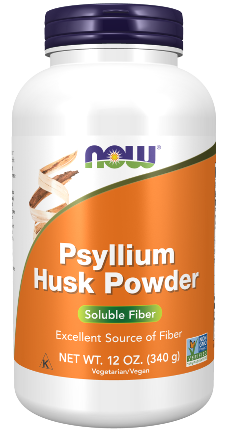 NOW Foods - Psyllium Husk Powder - Soluble Fiber, 12 oz.