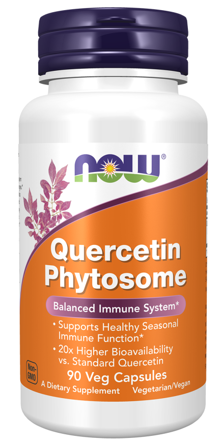 NOW Supplements, Quercetin Phytosome 250mg, Balanced Immune System, 90 Vcaps