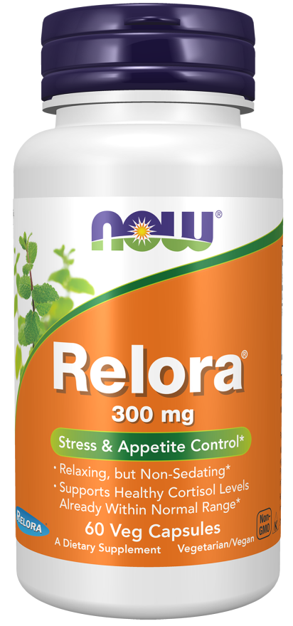 NOW Supplements, Relora 300 mg (a Blend of Plant Extracts from Magnolia officinalis and Phellodendron amurense), 60 Veg Capsules