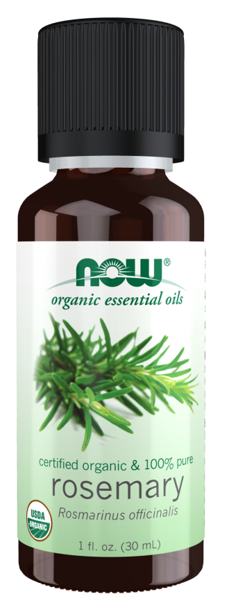 Now Foods Rosemary Oil Certified Organic 1 fl oz (30 ml) Liquid