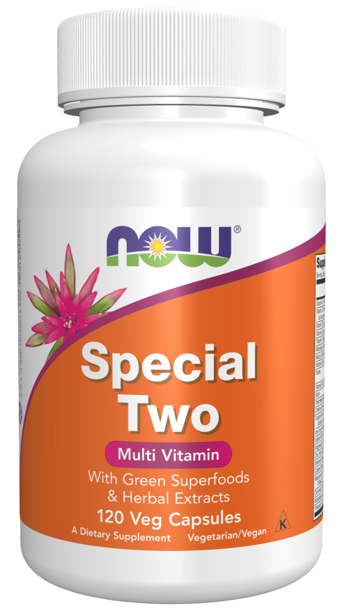 NOW Supplements, Special Two with Green Superfoods & Herbal Extracts, 120 Veg Capsules