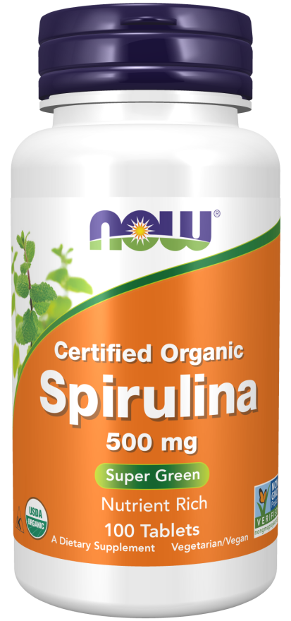 Now Foods Organic Spirulina Tablets, 100 Tablets