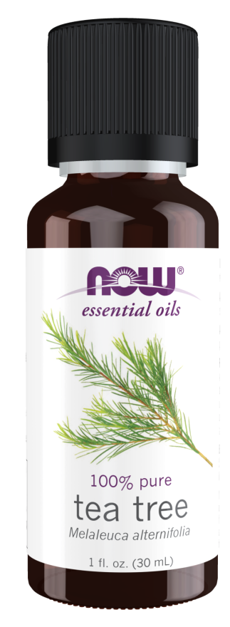 NOW Essential Oils, Tea Tree Oil, Cleansing Aromatherapy Scent, Steam Distilled, 100% Pure, Vegan, Child Resistant Cap, 1-Ounce