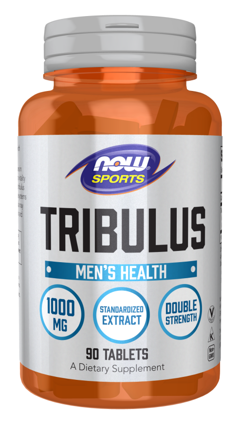 NOW Sports Nutrition, Tribulus (Tribulus terrestris) 1,000 mg, Double Strength, Men's Health, 90 Tablets