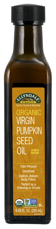 NOW Foods, Organic Virgin Pumpkin Seed Oil, Cold-Pressed, Unrefined, Distinct Robust, Nutty Flavor, Certified Non-GMO, 8.45-Ounce
