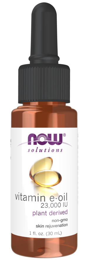 NOW Solutions, E-Oil 23,000 IU, Natural Skin Rejuvenation, Skin Moisturizer, 1-Ounce