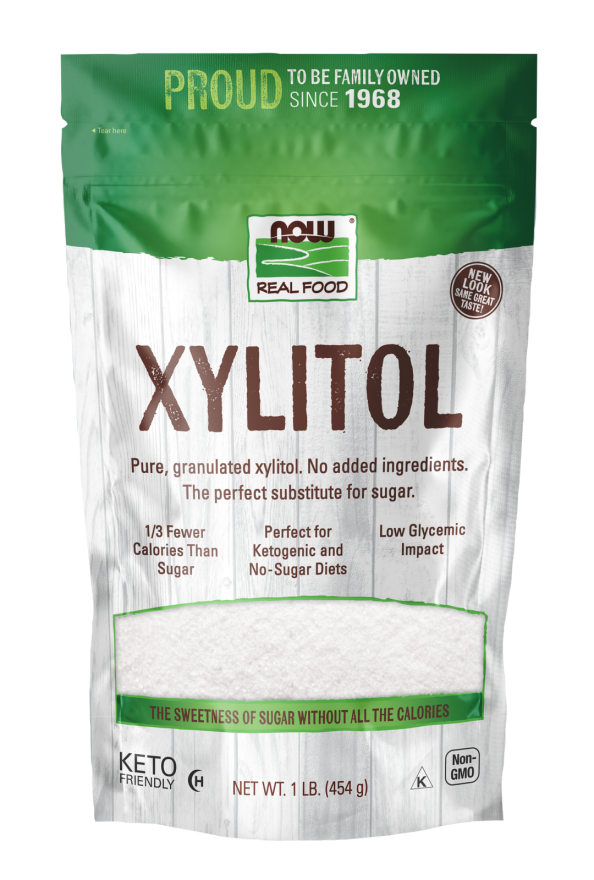 NOW Foods, Xylitol, Pure with No Added Ingredients, Keto-Friendly, Low Glycemic Impact, Low Calorie, 1-Pound (Packaging May Vary)