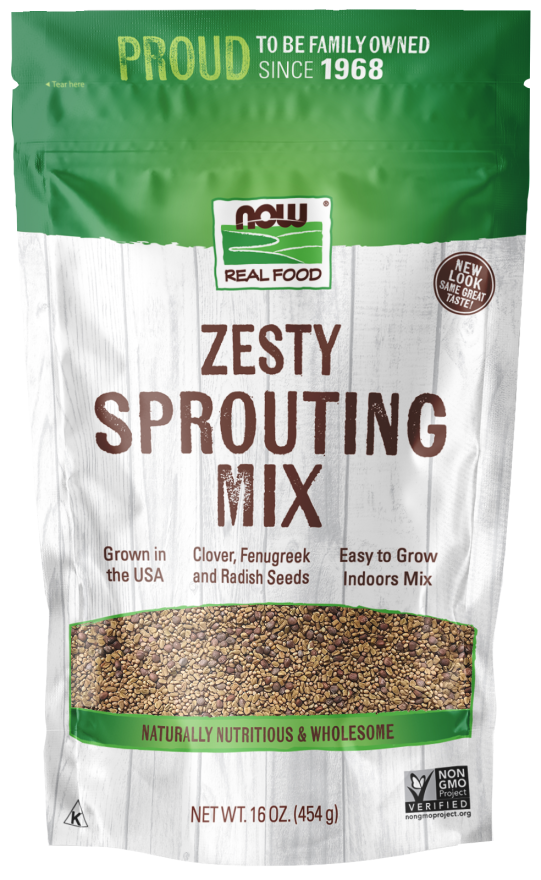 Now Foods Zesty Sprouting Mix, 16 Ounce