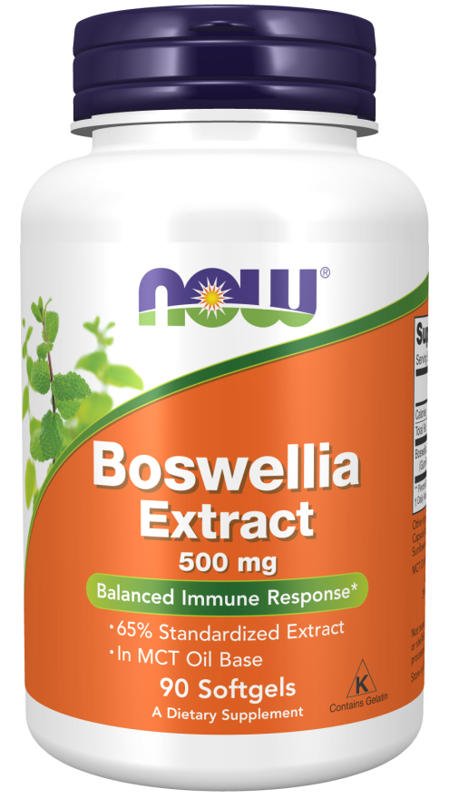 NOW Supplements, Boswellia Extract 500 mg in MCT Oil Base, Balanced Immune Response*, 90 Softgels