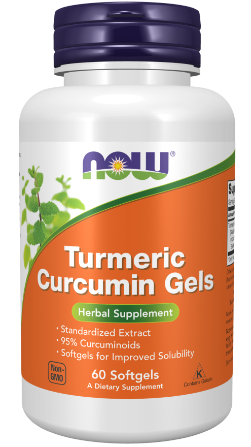 NOW Foods Turmeric Curcumin Gels, 60 Softgels