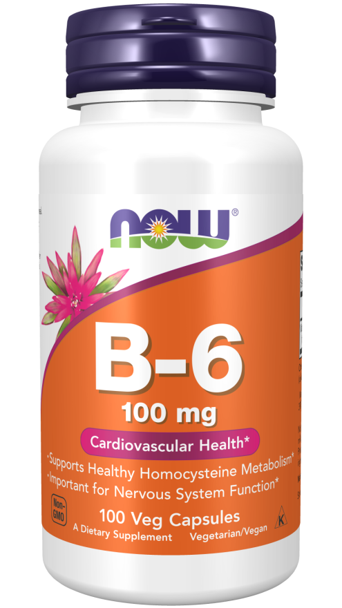 Now Foods B-6 100mg 100 Capsules