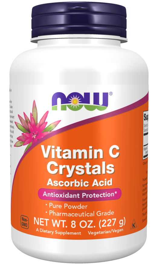 NOW Supplements, Vitamin C Crystals (Ascorbic Acid) Powder , Antioxidant Protection*, 8-Ounce