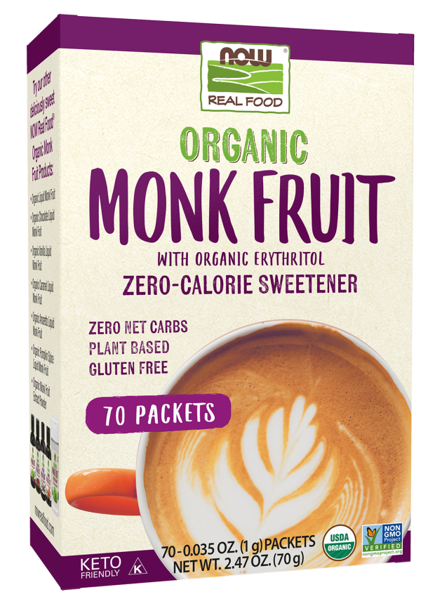 NOW Foods Monk Fruit Organic, 70 Packet