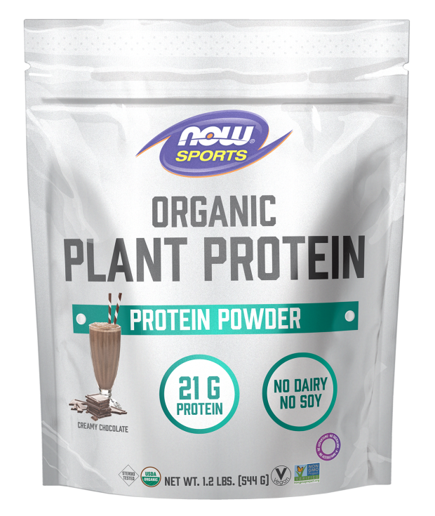 Plant Protein, Organic Creamy Chocolate Powder